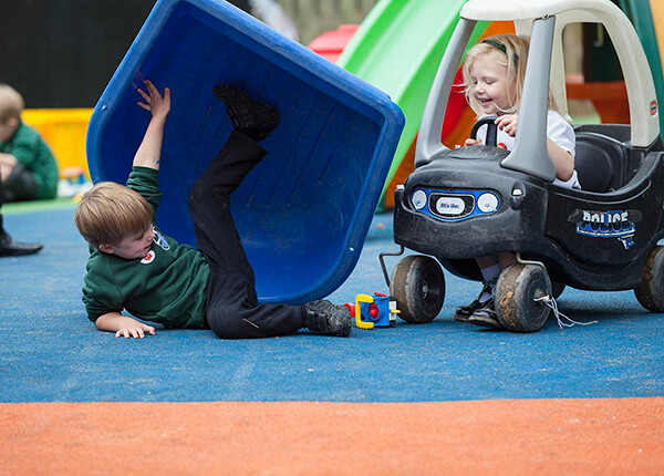 playing in the playground